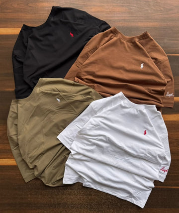 Polo Ralph Lauren embroidered logo T-shirts available in various colors (PACK OF 3)