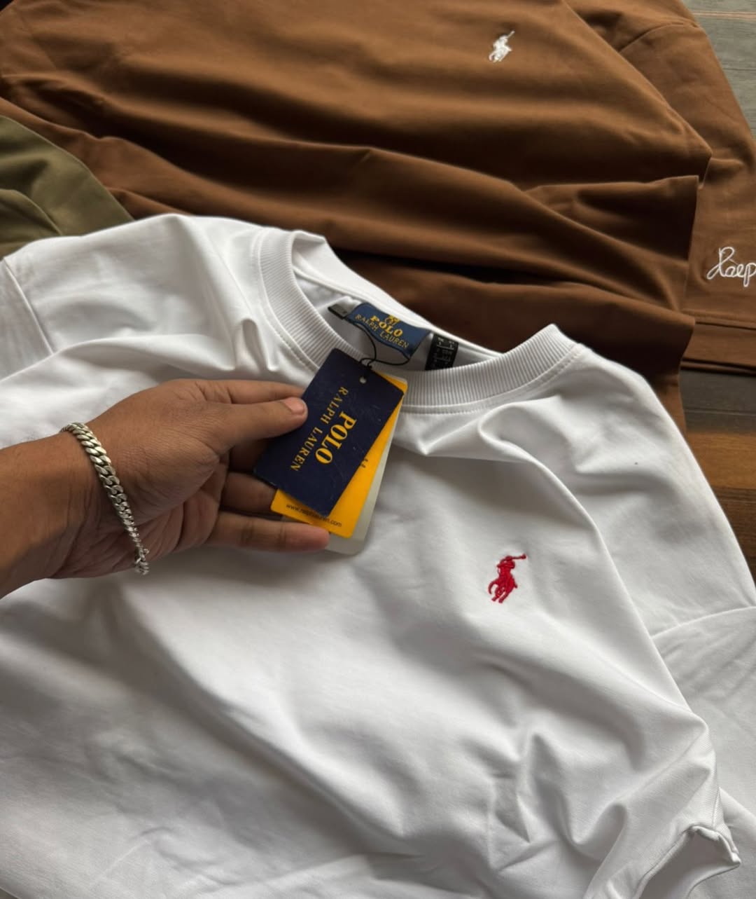 Polo Ralph Lauren embroidered logo T-shirts available in various colors (PACK OF 3)