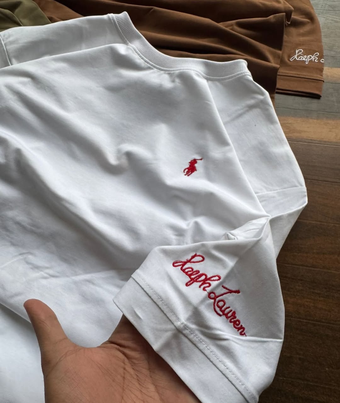 Polo Ralph Lauren embroidered logo T-shirts available in various colors (PACK OF 3)